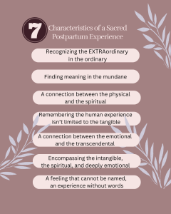 is postpartum sacred and spiritual